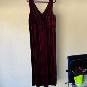 Torrid Deep Burgundy Maxi Dress